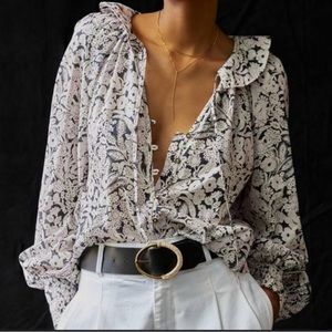 Anthropologie Boho Peasant Blouse